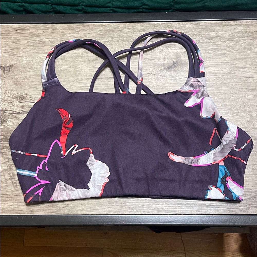 Athleta Multicolor Floral Sports Bra